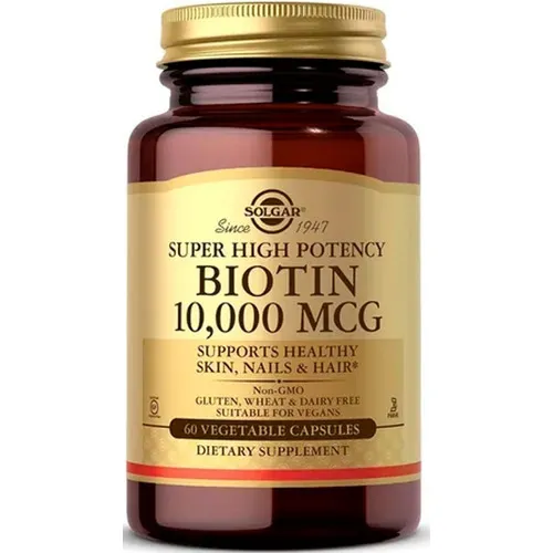 Biotina 10,000 Mcg Premium 60 Caps Cabello / Uñas Increíbles Sabor Sin Sabor