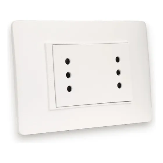 Tomacorriente Doble 10a Luzica Armado Bticino Ref Pu1213 