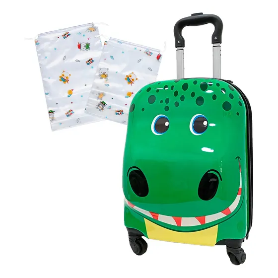 Valija Infantil C/set Organizador De Viaje Animales - El Rey