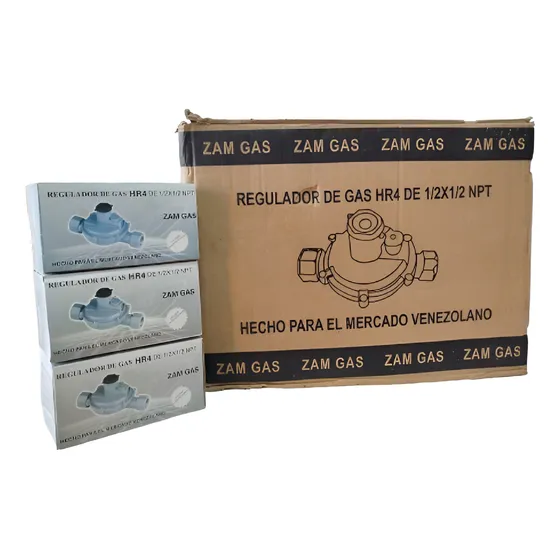 Regulador De Gas Para Tuberia 1/2 X 1/2, Bulto 30 Unid.