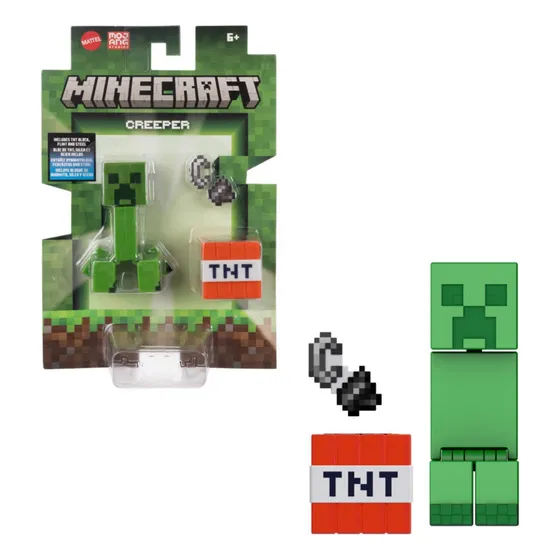 Minecraft Vanilla Figura De Acción Creeper 3.25