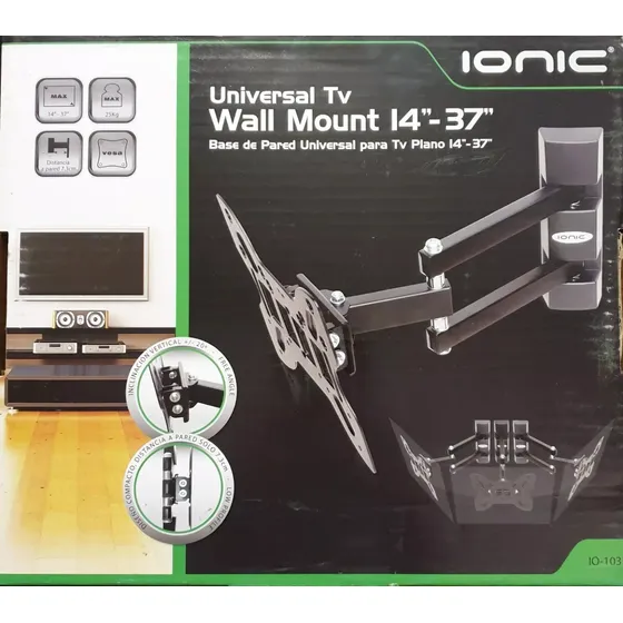 Base De Pared Universal Para Tv Plano 14 A 37 Pulgadas Ionic