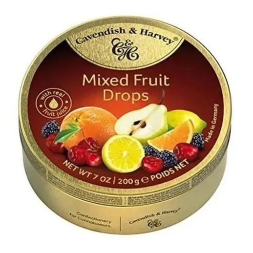 Caramelos Cavendish & Harvey Mixfrutales, Alemania Lata 200g