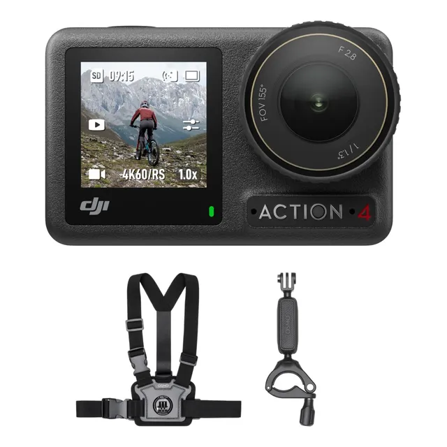 Dji Osmo Action 4 Combo Motociclismo Ciclismo Mmg