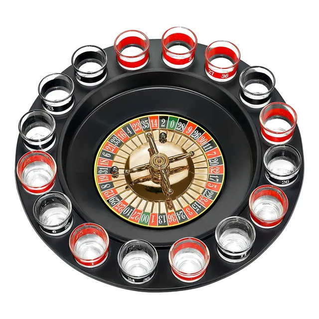 Juego Fiestas Ruleta Rusa Estilo Casino Beber Shots 16 Copas