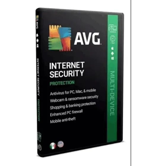 Antivirus Avg Internet Security 10 Pc 10 Dispositivos 1 Año