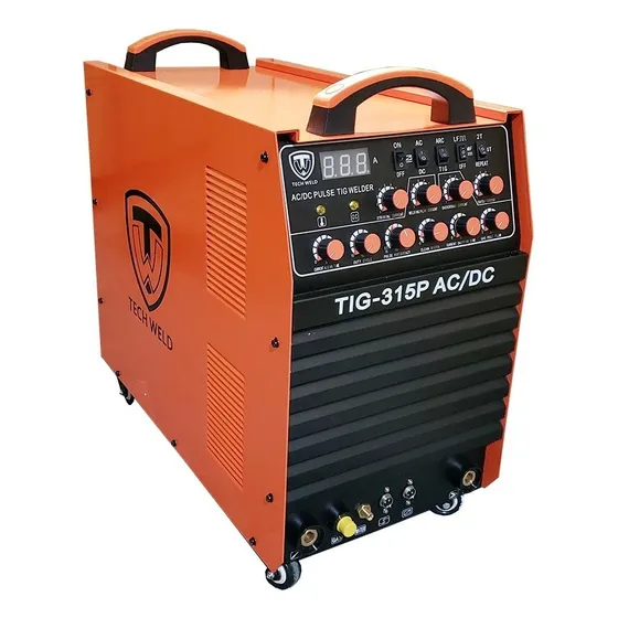 Maquina Solda Tig Ac Dc Wsme 315a Aluminio Inox Pulsada Cor Laranja Frequência 50/60hz 220v