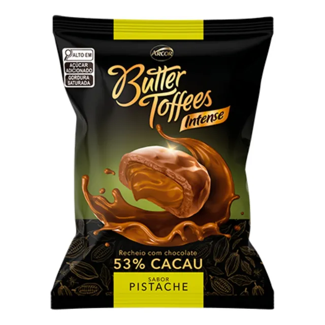 Bala Butter Toffees 90g Escolha O Sabor - Pistache