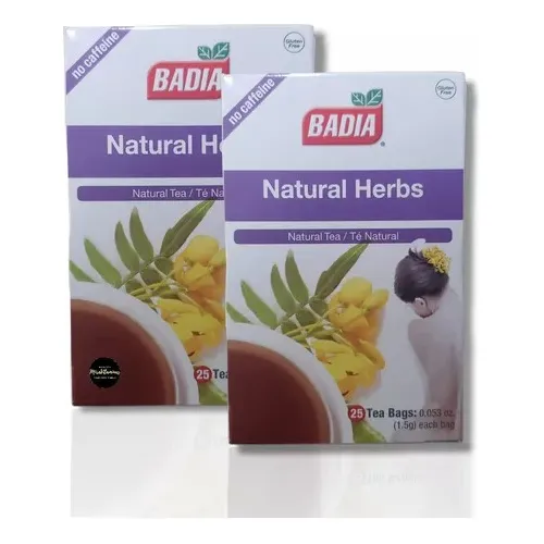 Té Badia Natural Herbs X2 Cajas - L a $858