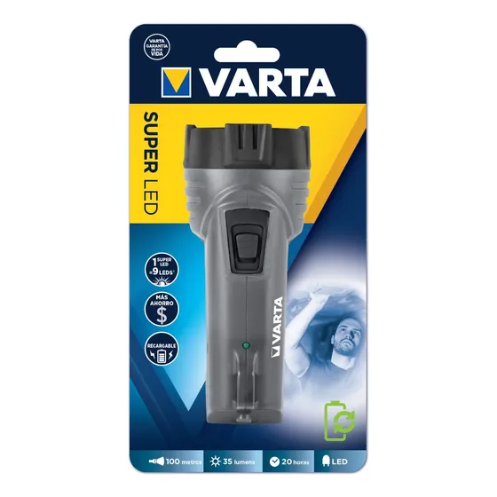 Linterna De Mano Súper Led Mini 35 Lúmens Varta Color de la luz Blanco