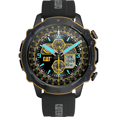 Reloj Smartwatch Cat Hombre E1-160-21-100 Silicona Negro