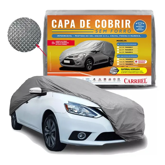 Funda Para Auto Carrhel Brasilera 100% Impermeable Filtro Uv