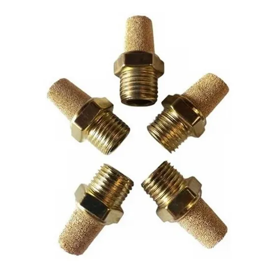 5 Silenciadores Pneumáticos Sinterizado Cônico Rosca 1/4 Bsp