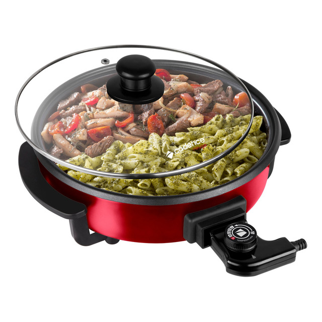 Panela Elétrica Rouge Pan610 Vermelha Cadence 127v Panela Elétrica Rouge Pan610 Vermelha Cadence 127v