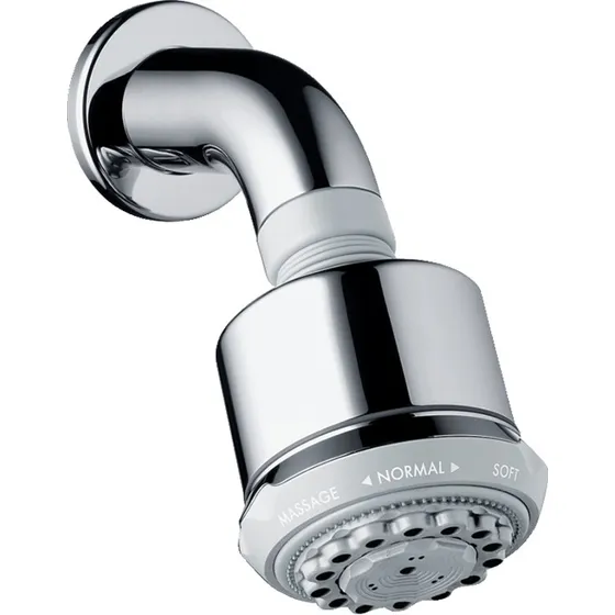 Regadera De Ducha Hansgrohe Clubmaster Sh 27475000 Redonda Color Cromo Cromada