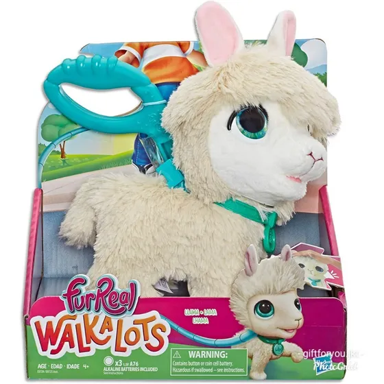 Furreal Walkalots Paseos Llama Interactiva, Original Hasbro