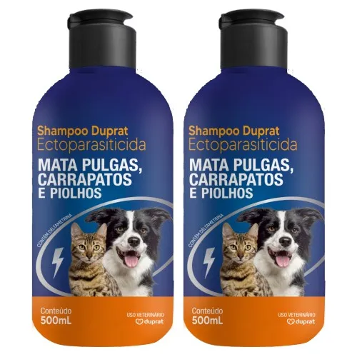 2 Shampoo Antipulgas Barato Para Cachorro 500ml Cada - Mata