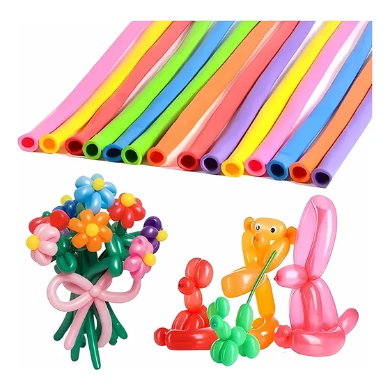 Globos T260 Lisos Largos X100 Unidades Globologia