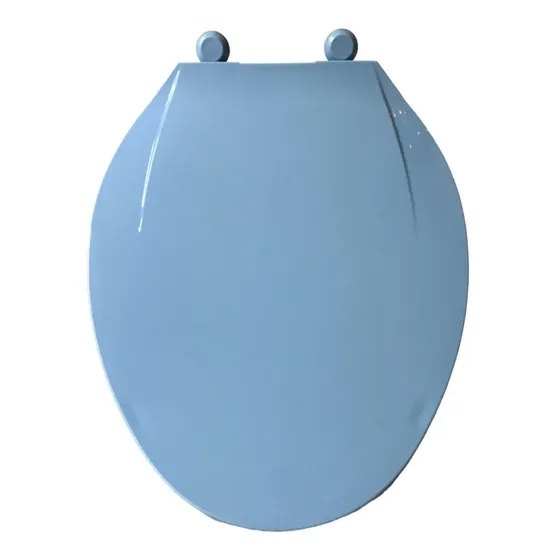 Asiento Alargado Para Inodoro Taza Wc Vicar Azul Holanda