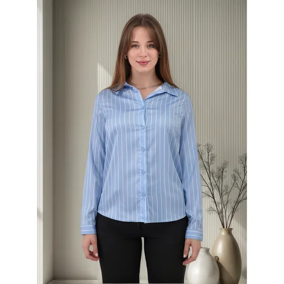 Camisa Saten Comoda De Vestir Elegante Louis Manga Larga