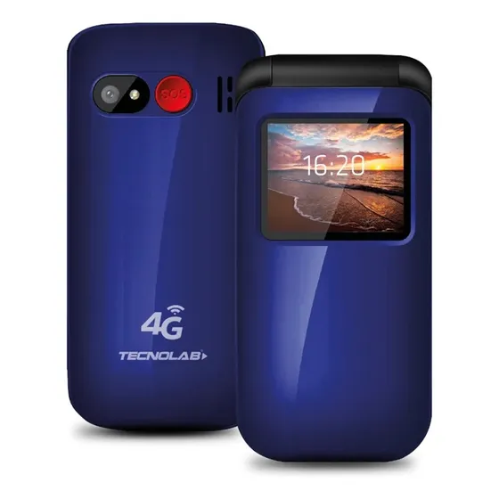 Celular Senior Tecnolab Sos 4g Azul