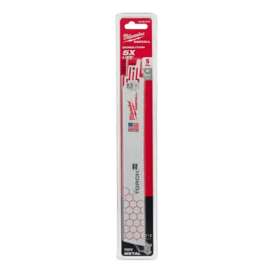 Set 5 Hojas De Torch 10t De 9  Milwaukee 48-00-5713