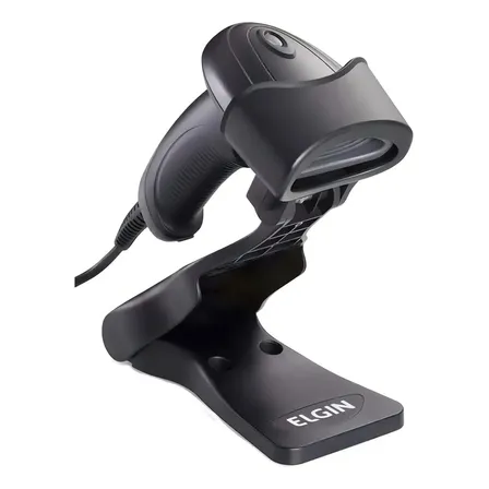 Leitor Código De Barras 2d C/ Pedestral El250 Elgin Bematech 5v Preto Usb