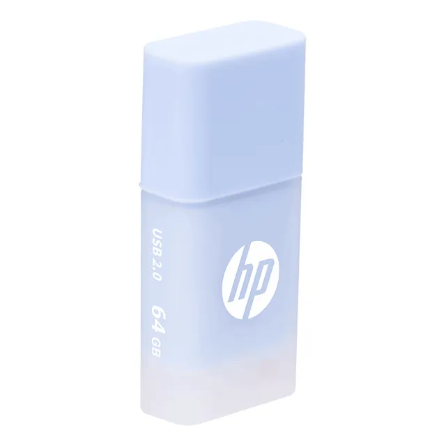 Memoria 64gb Hp Usb 2.0 V168 Flash Tonos Pastel Color Celeste Hp V168