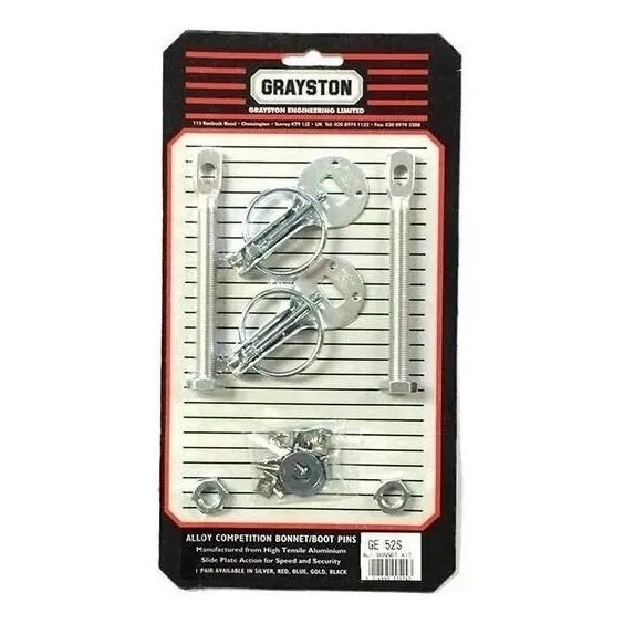 Juego Traba Capot Acero Inox Grayston - Competicion