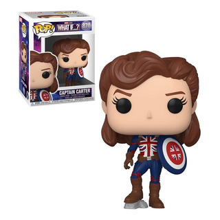 Boneco Pop Funko Marvel What If Captain Carter #870 Boneco Pop Funko Marvel What If Captain Carter #870