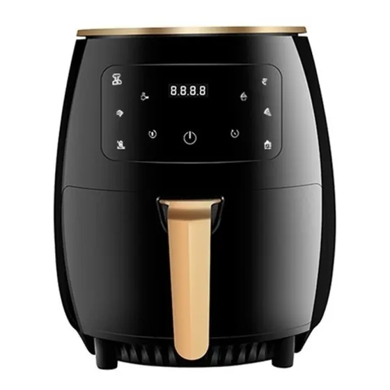 Freidora de aire Silver Crest S-18 de 6L color negro/dorado 220V