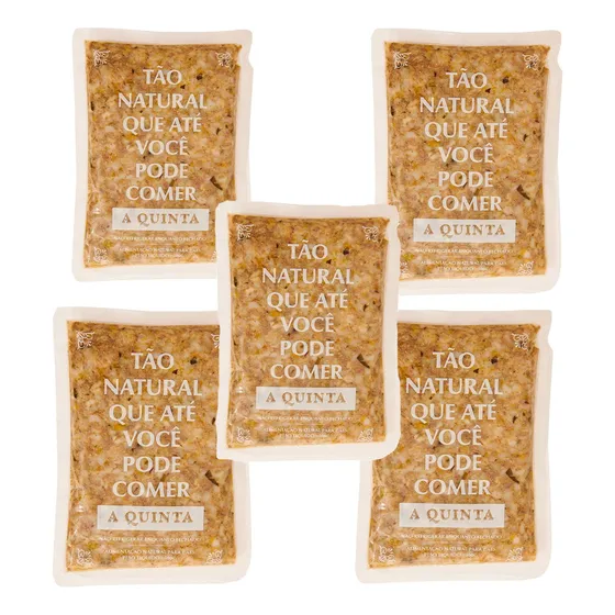 Kit 5 Ração Natural A Quinta Light Para Cães 1500kg- Total