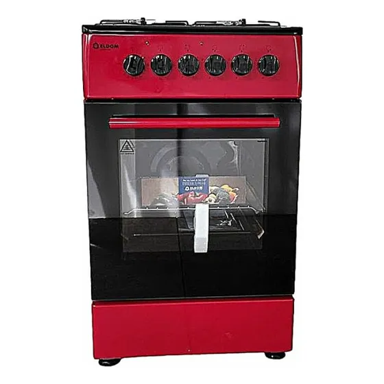 Cocina Combinada Eldom Florencia Roja 3+1 C/disco - Laser Tv