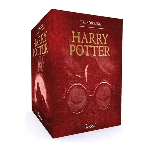 Box Harry Potter Premium Vermelho Capa Dura 7 Livros De J. K. Rowling Editora Rocca