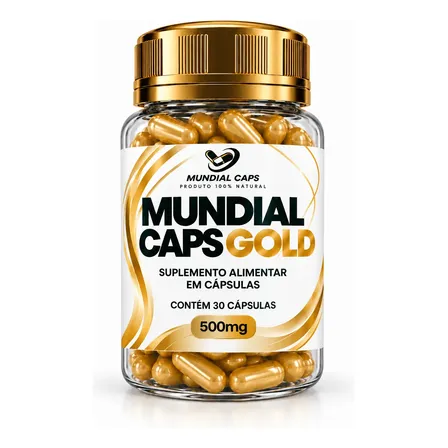 Famous Shape Mundial Caps Gold Cápsulas Sem Sabor