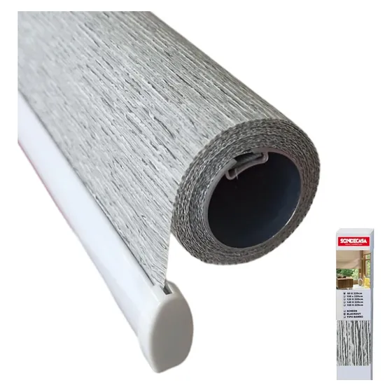 Cortina Roller Screen Rustic Gris 1,00x2,20m Prontas P/coloc