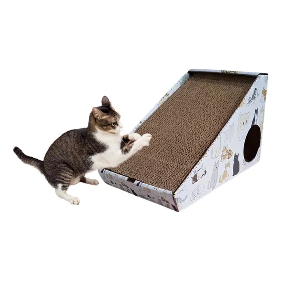 Arranhador De Papelão Para Gato Evita Arranhar Sofá + Catnip