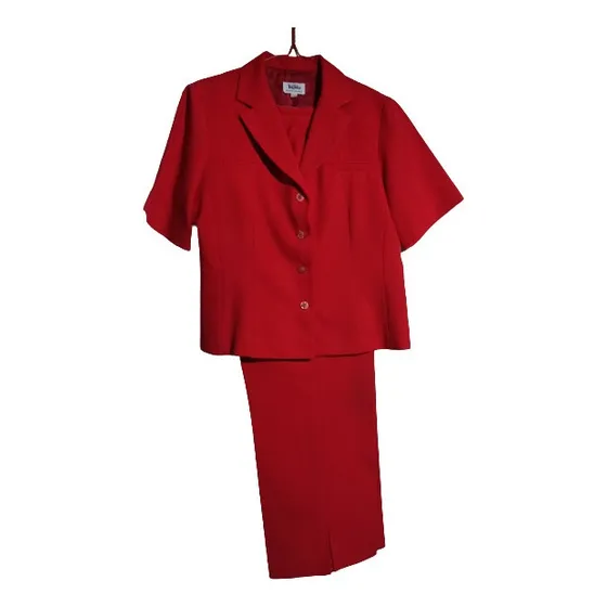 Traje Clásico Chaqueta Y Pantalón Damas Talla 14 Marca Ejido
