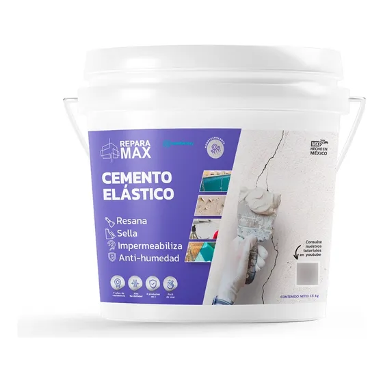 Reparador De Fisuras Y Grietas Flexible Cemento Elastico
