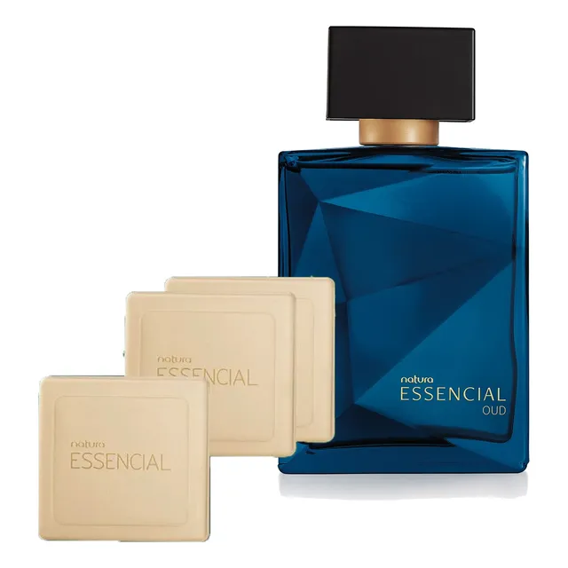 Essencial Oud Perfume De Hombre Con 2 Jabones En Barra
