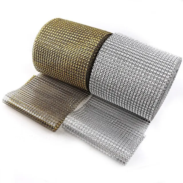 Manta Grega Falso Strass 2 Rolos C/ 10 Jardas Cada