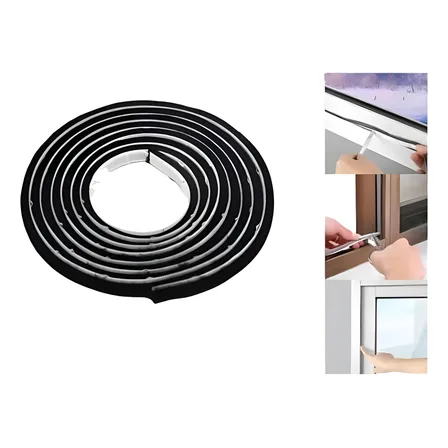 Cinta Térmica Aislante Burlete Cepillo Puerta Y Ventana 5mts