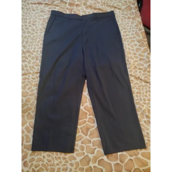 Pantalon De Vestir Azul Polyester 65 Y Cotton 35 Talla 38