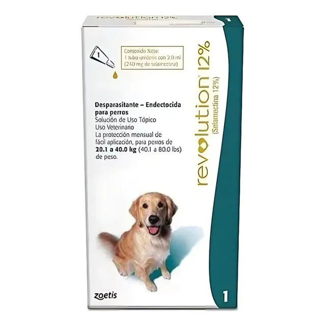 Antiparasitario Interno Y Externo Revolution 20,1 A 40 Kg Pi