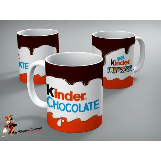 Taza De Ceramica Kinder Chocolate Sorpresa Art