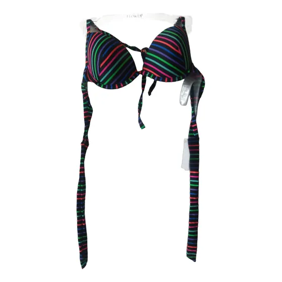 Bikini Negro O Multicolor A Rayas Sybilla Talla S