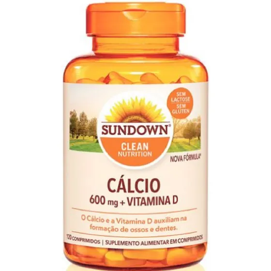 Cálcio 600mg + Vitamina D3 Sundown Naturals - 120 Cápsulas