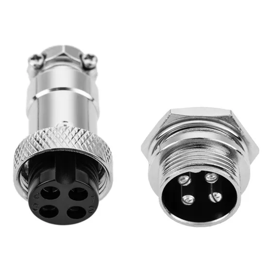Kit 10 Pares Conector Redondo Gx16 Mike 4 Vias