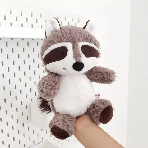 Peluche De Mapache Bambi Color Gris