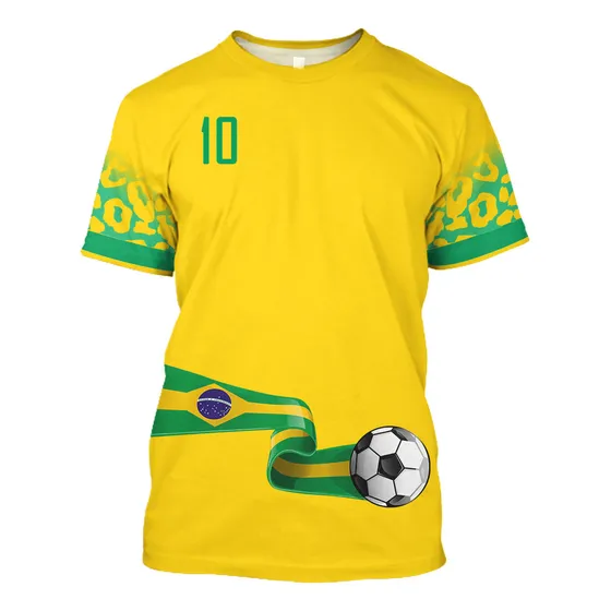 Camiseta Número 10 De La Selección Nacional De Brasil 2022 N